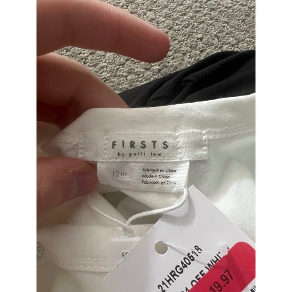 Firsts off white long sleeve bodysuit 12 months - Picture 4 of 4